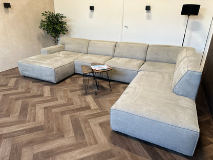 Taupe U-bank 370x255/170cm