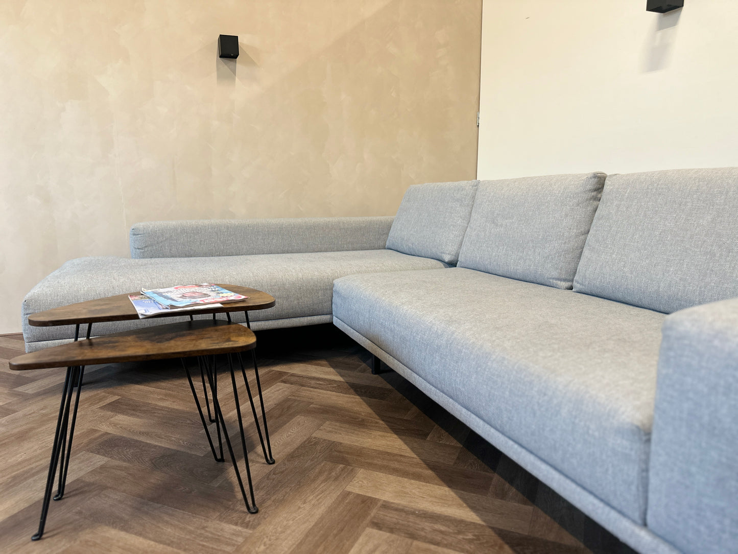 Design On Stock hoekbank lichtgrijs 286x220cm