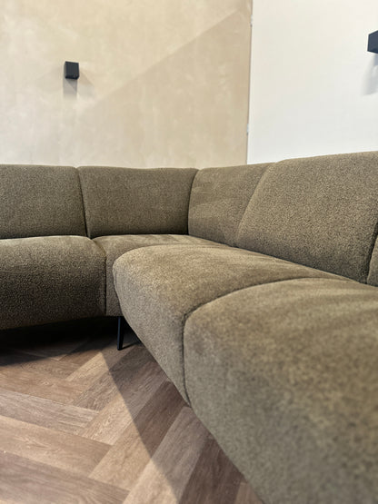 Groene hoekbank 246x210cm