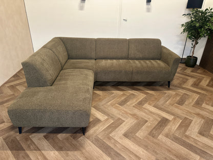 Groene hoekbank 246x210cm