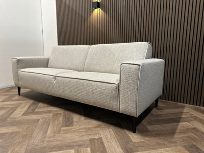 grijze sample bank in nieuwstaat, 220x88 cm