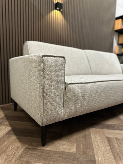grijze sample bank in nieuwstaat, 220x88 cm