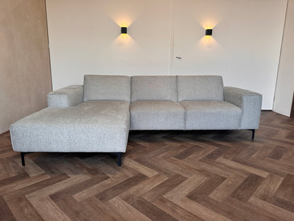 Grijze Woood hoekbank 265x165cm