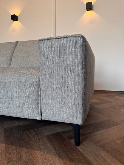 Grijze Woood hoekbank 265x165cm
