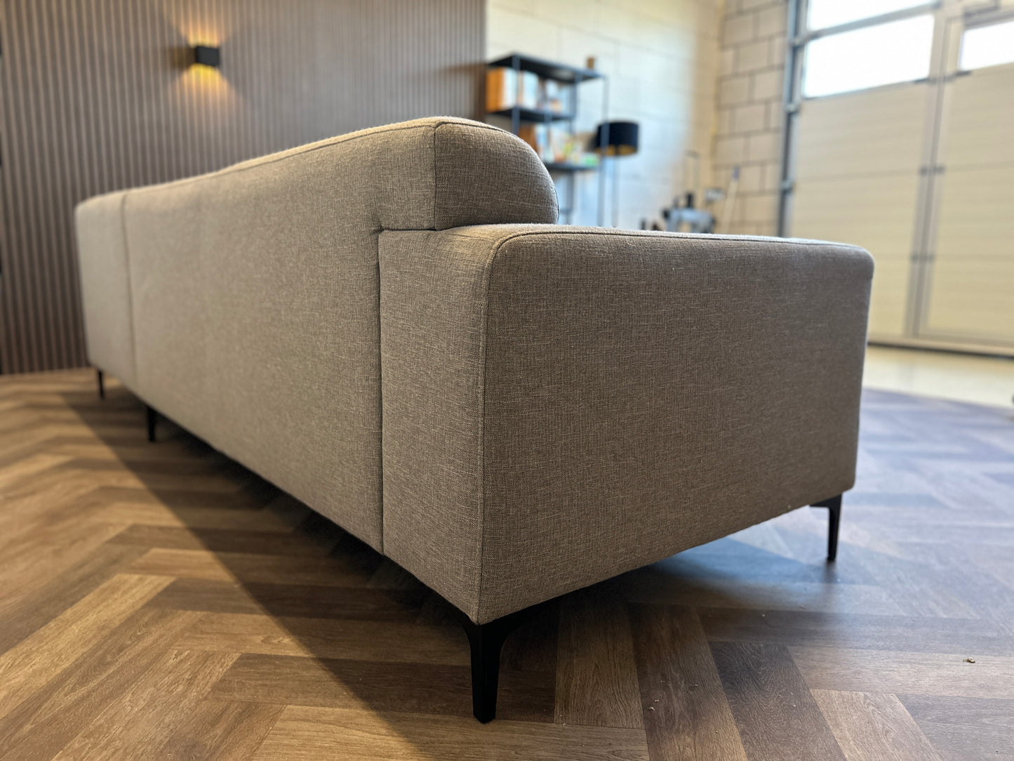 Taupe hoekbank 270x200cm