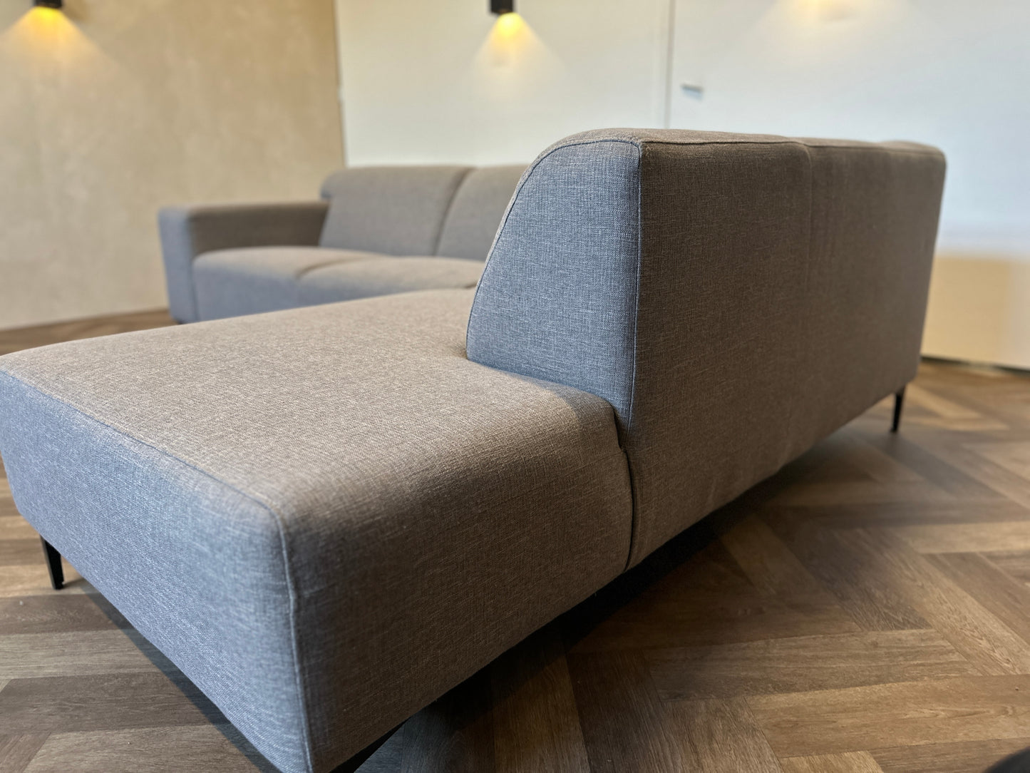 Taupe hoekbank 270x200cm