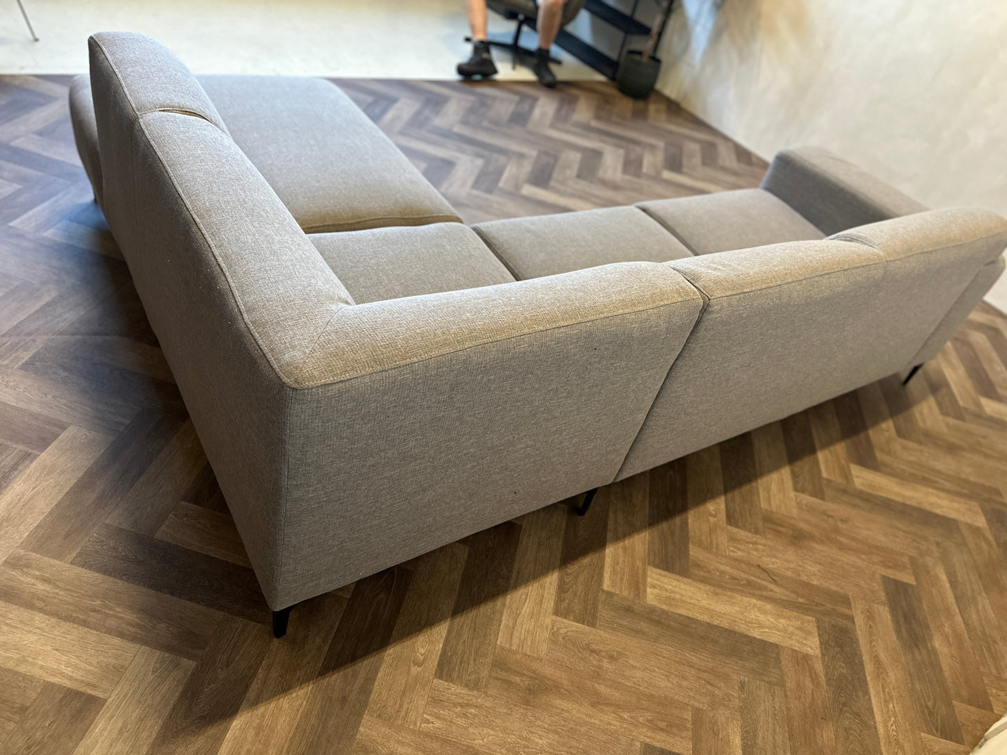 Taupe hoekbank 270x200cm