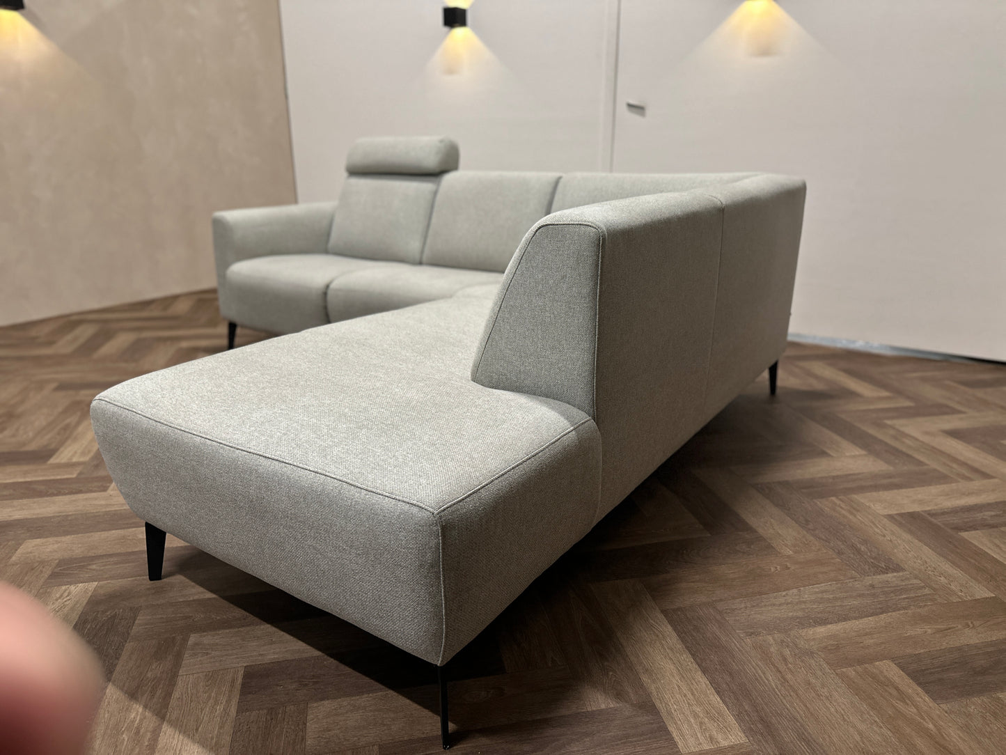 Electrisch verstelbare hoekbank 230x214cm