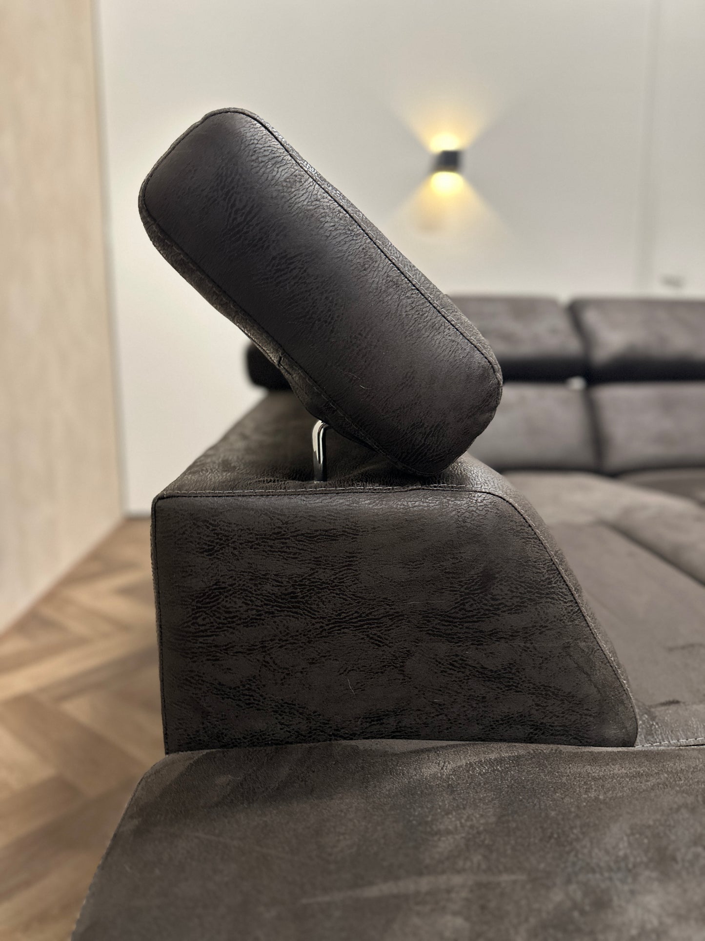 Hoekbank Henders&Hazel donkerbruin 261x235cm