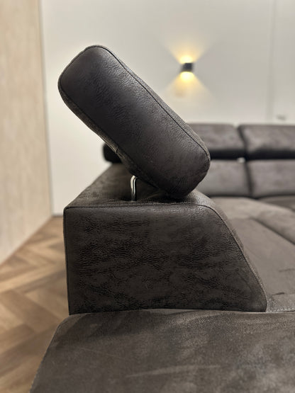 Hoekbank Henders&Hazel donkerbruin 261x235cm