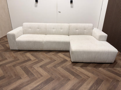 Hoekbank beige/crème 310x160cm