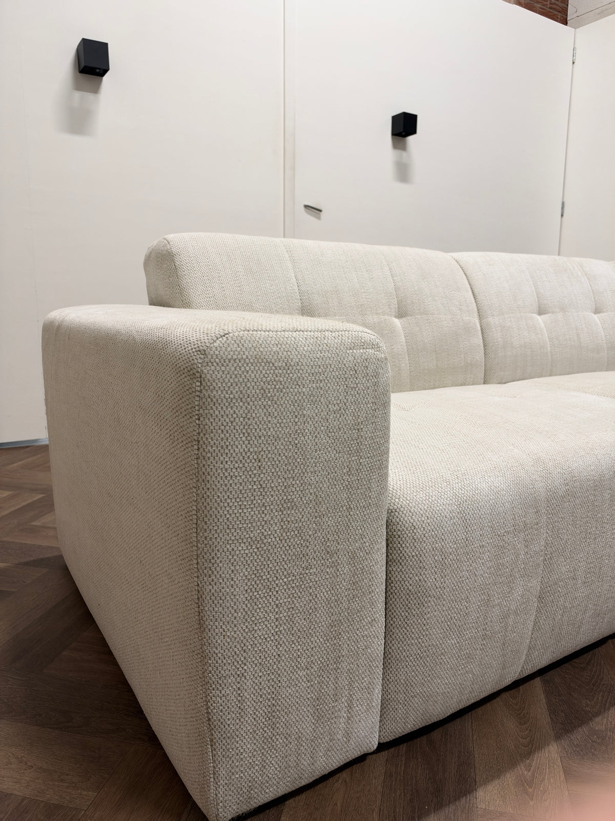 Hoekbank beige/crème 310x160cm