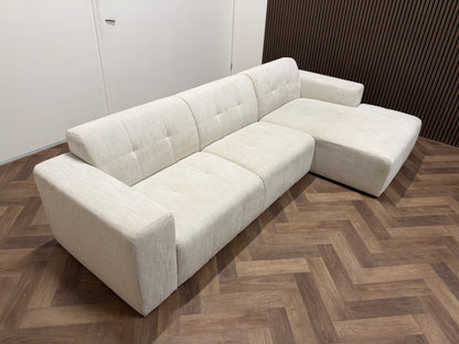 Hoekbank beige/crème 310x160cm