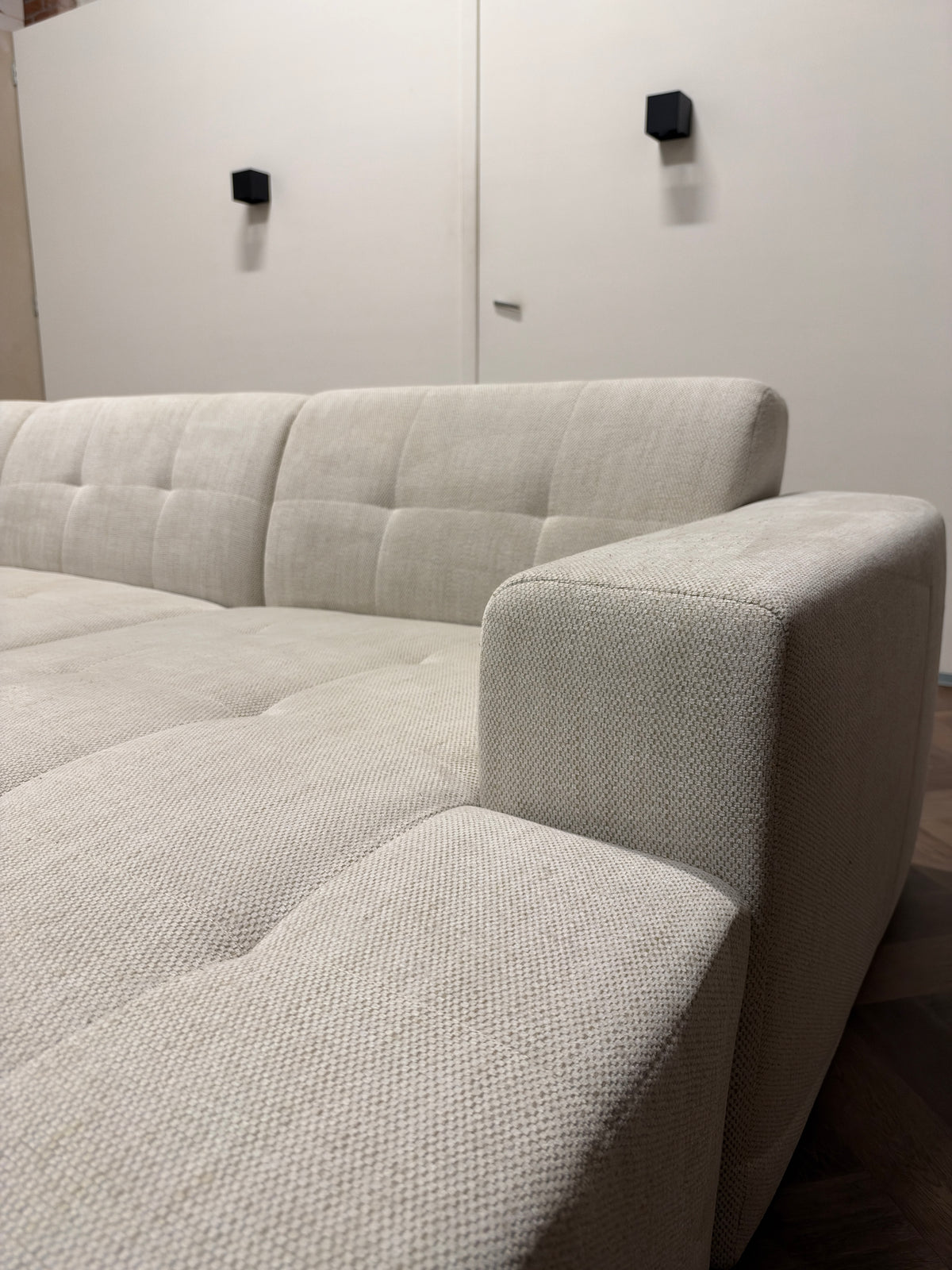 Hoekbank beige/crème 310x160cm