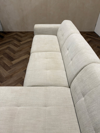 Hoekbank beige/crème 310x160cm