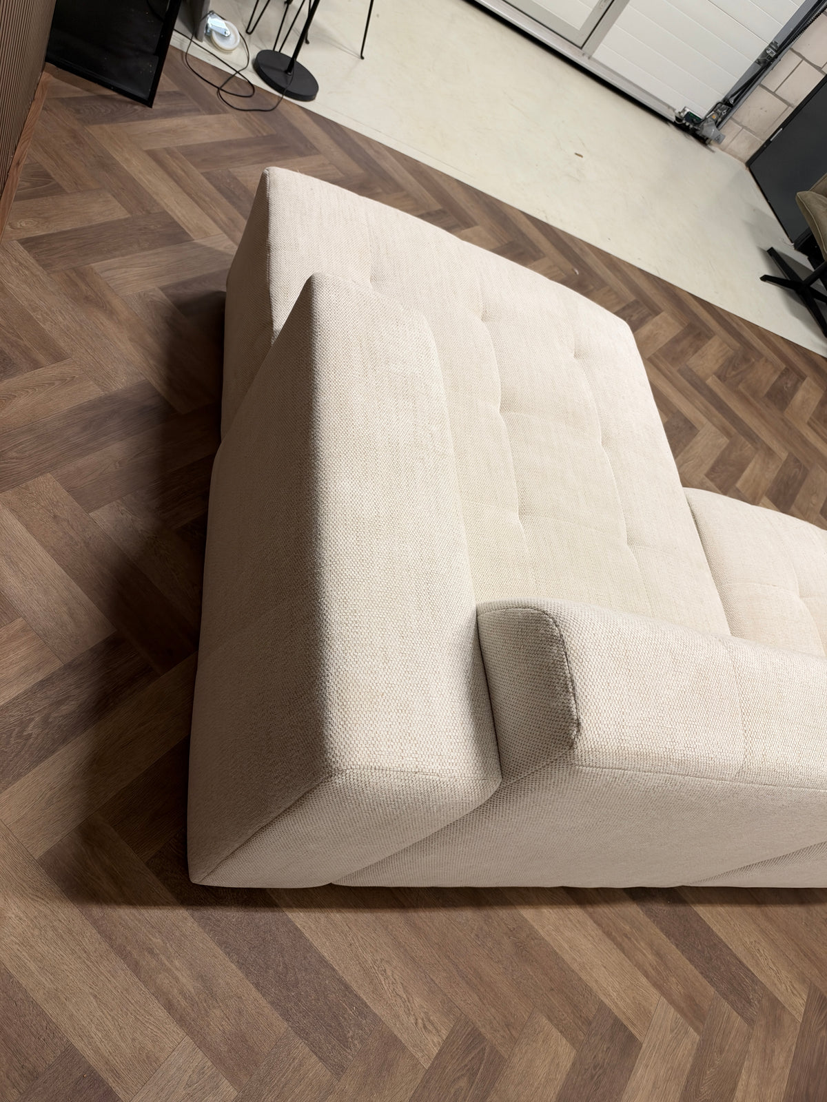Hoekbank beige/crème 310x160cm