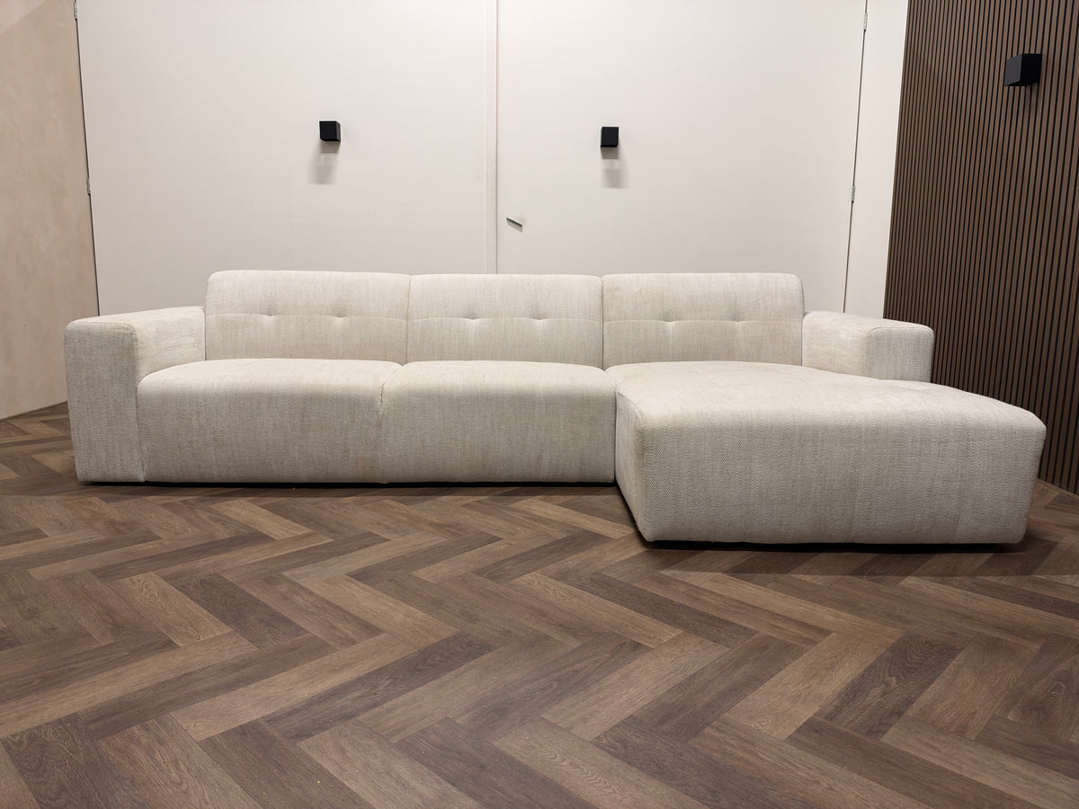 Hoekbank beige/crème 310x160cm