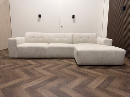 Hoekbank beige/crème 310x160cm