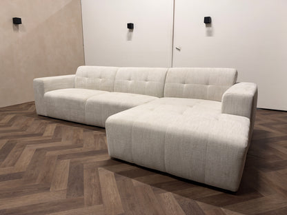 Hoekbank beige/crème 310x160cm