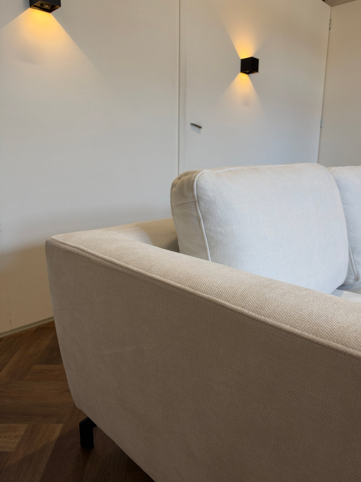 Witte hoekbank 290x184cm