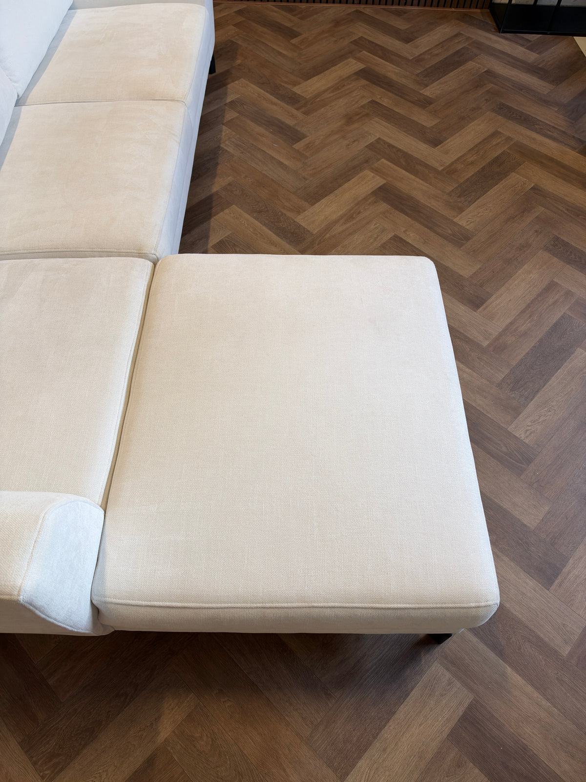 Witte hoekbank 290x184cm