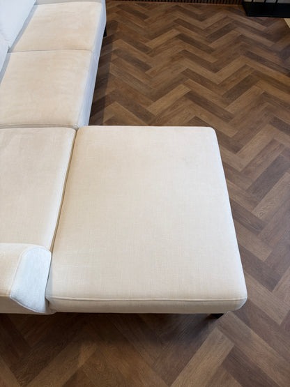 Witte hoekbank 290x184cm
