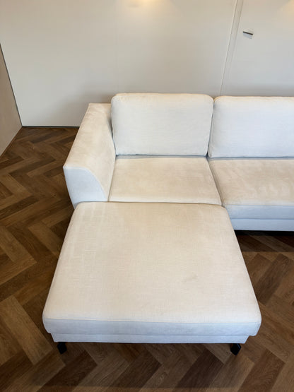 Witte hoekbank 290x184cm