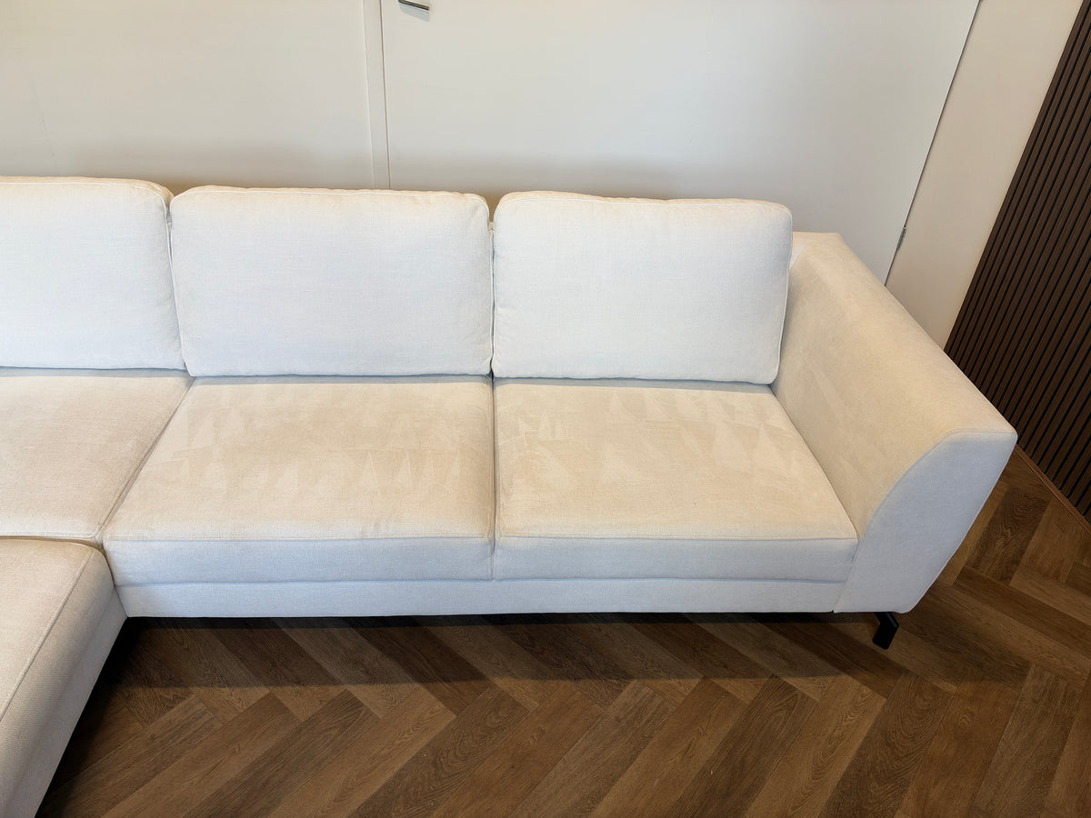 Witte hoekbank 290x184cm