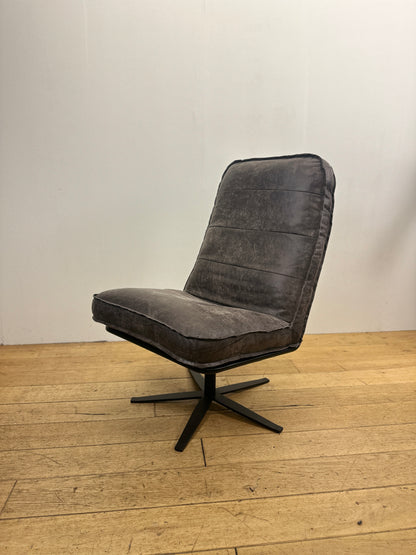 Odin fauteuil van INNO Living concrete-darkbrown
